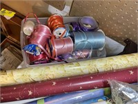 GROUP OF WRAPPING PAPER, CARDS, GIFT BOXES