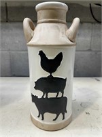 Vintage ceramic milk jar x4