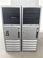 Pair of HP Compaq computer towers