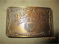 Beam's Black Label Since 1795 Buckle