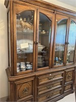 VINTAGE CHINA CABINET - 80X68X18"