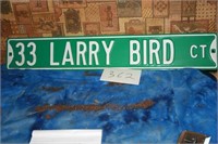 METAL LARRY BIRD SIGN