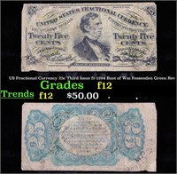 US Fractional Currency 25c Third Issue fr-1294 Bus