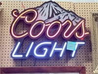 Coors Light Mountain sign