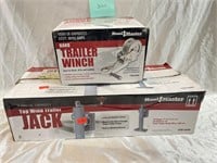 Trailer Jack and Hand winch new in box