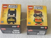 lego brickheadz batman & robin sealed new