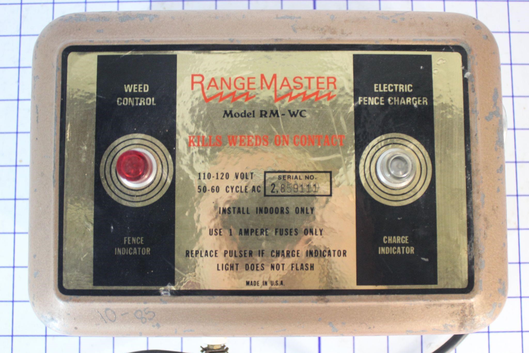 RANGE MASTER M: RM-WC ELECTRIC FENCE CHARGER