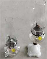 2 Antique Oil Lamps