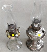 2 Antique Oil Lamps