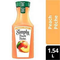 6-PACK 1.54L SIMPLY PEACH NATURAL PEACH JUICE