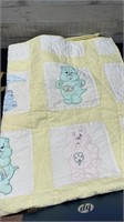Care Bear Handmade & Stitched 46" X 60" Quilt