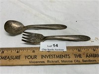 Vintage Oneida Child’s Fork & Spoon