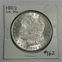 1882  Morgan Dollar   Ch Bu