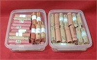 Sixty Rolls Assorted Date Pennies