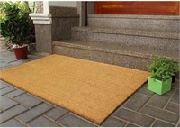 Rugsmith Natural Tufted Plain Doormat, 24"x36" 2pk