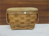 Basket with Hinged Lid