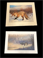 NANCY GLAZIER & JIM KASPER Wildlife Lithographs