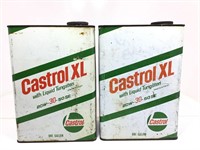 2 x Castrol XL Gallon Tins