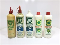 Lot of Plastic BP Bottles (5)