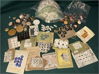 Vintage buttons and pearl buttons