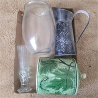 Miscellaneous vases and jar