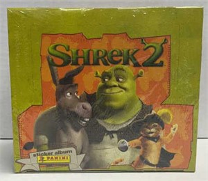New And Sealed Panini Shrek 2 Sticker Album