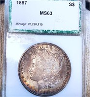 1887 Morgan Silver Dollar PCI - MS63