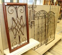 lot to include decorative iron and cast aluminum