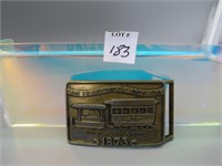 1873 San Fran Cable Car Belt Buckle