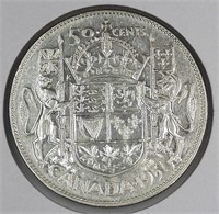 1951 ND Canada Silver 50 Cents