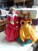 RED DRESS AND MEXICAN DRESS DOLL