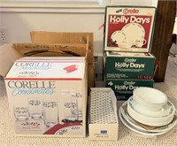 Corelle Holly Days Dinnerware Set & More Mixed Lot