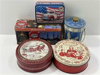 Misc Tins (Pilgrim Fruit Cake, Chevrolet)