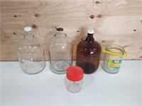 lot of older jugs and bottles