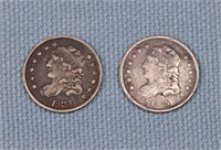 1834 + 1835 Capped Bust Half Dime