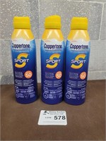 3x Coppertone sport spf 50