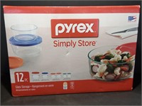 12 Piece Pyrex Simply Storage Containers