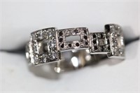 Platinum set diamond dress ring,