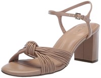 Anne Klein Women's Renatta Heeled Sandal, Nude, 8