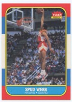 Perfect 1986-87 Fleer Spud Webb Rookie Card -