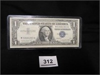 One Dollar Silver Certificate; 1957A; U.S.;