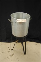 Large LP Frying Base & Heavy Duty Pot