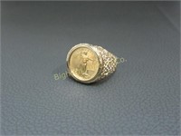 Gold Eagle 14k Gold Ring Size 10