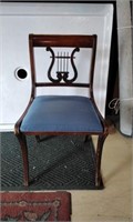 Duncan Style Lyre Chair, mahogany