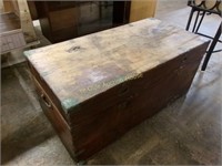Heavy Old Lift Top Trunk