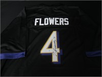 RAVENS ZAY FLOWERS SIGNED JERSEY FSG COA