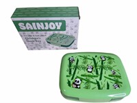Sainjoy Kids Bento Style Lunch Box, Green