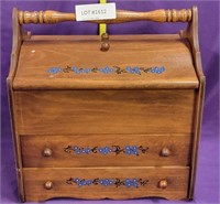 DECORATIVE WOOD SEWING STAND