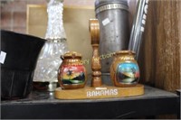 BAHAMAS SOUVENIR SHAKERS AND STAND