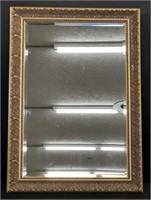 Gold Antiqued Beveled Glass Mirror